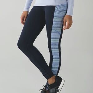 Lululemon Leggings Speed Tight IV Inkwell Space Dye Twist Lullaby Ray